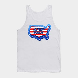 🔥 🇺🇸 4th of July Map 🇺🇸 🔥 Tank Top